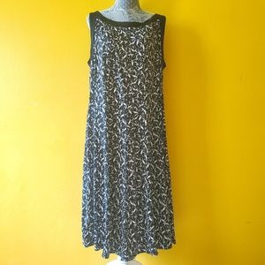 Glamour Plus Size Black and White Dress